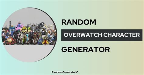 overwatch character roulette|random overwatch character.